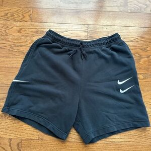 Men’s Nike Double Swoosh MCMLXXII Black Shorts Goddess of Victory Size Large